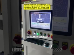 دوک مکانیکی با سرعت بالا یاتاقان نرم، ماشین متعادل کننده دوک الکتریکی